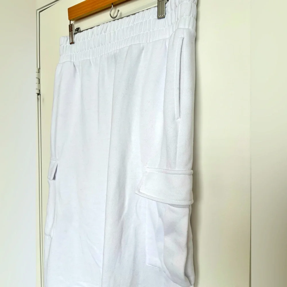 NEW Forever 21 White Midi Pencil Sweat Skirt M/L - Picture 7 of 9